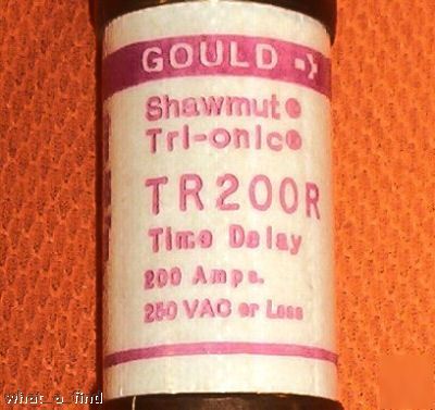 New gould shawmut tr-200-r tri-onic fuse TR200R nnb
