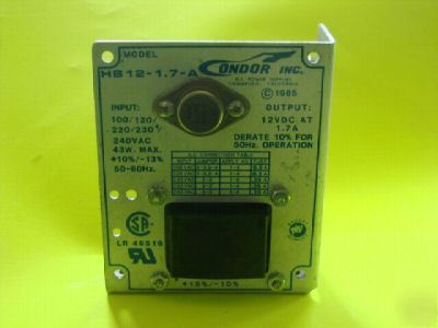 Power-one HB12-1.7-a dc power supply 12 vdc # 5209G