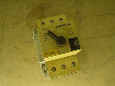 Siemens motor circuit breaker 3VE3 000-8LA00 8-12.5A