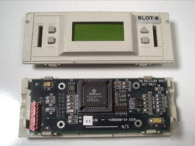 8X2 led b/l lcd w/ microchip PIC16C64 in socket 