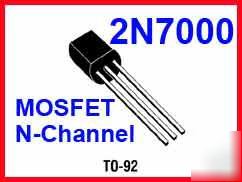 10 pcs 2N7000 mosfet n-channel 60 volts 0.2 amps kit