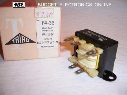 New triad F4-36 quick pack power transformer ( in box)