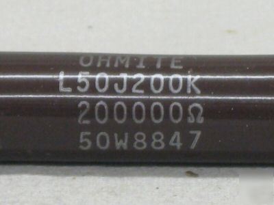 Ohmite power resistor L50J200K 12B5453