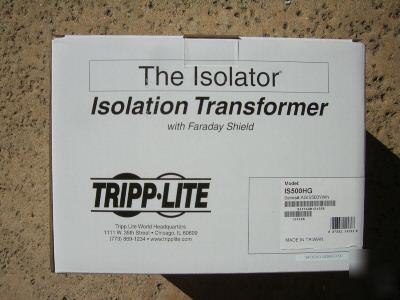 Tripp lite isolation transformer power center