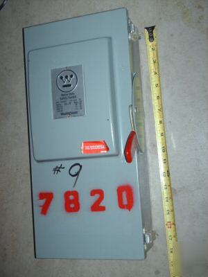 Westinghouse 30 amp heavy duty safety switch 600V 20HP 