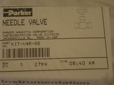 New parker needle valve p/n kit-V4R-ss bin 