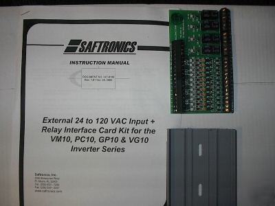 Saftronics relay interface card 24 to 120 vac input