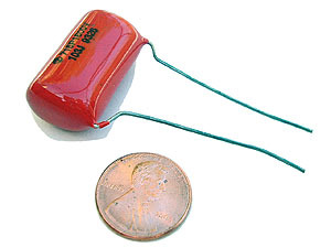 Orange drop capacitors ~ sprague ~ .01UF 1600V 5% (5)