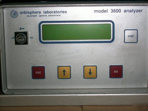 Orbisphere laboratories 3600 single channel analyzer