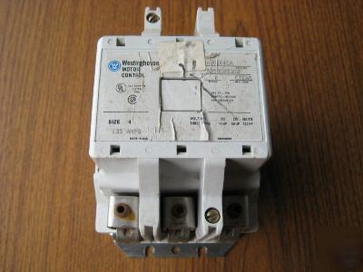 Westinghouse A201K4CA size 4 contactor style 5250C85G02