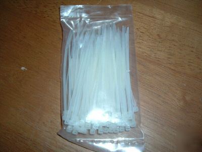 White plastic cable ties ( 100MM, qty 100 )