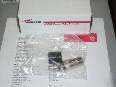 New 41SW-70 andrew connector ( part number 10804-122)