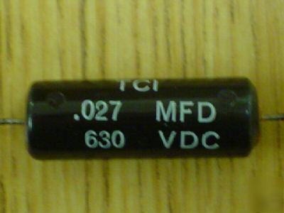 20PC 630V .027UF tci axial mylar film capacitor