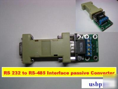 New rs 232 to rs-485 interface passive signal converter