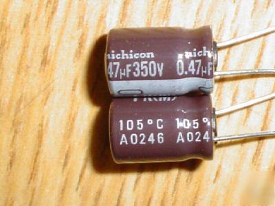 100 350V 0.47UF nichicon 105C low esr radial capacitors
