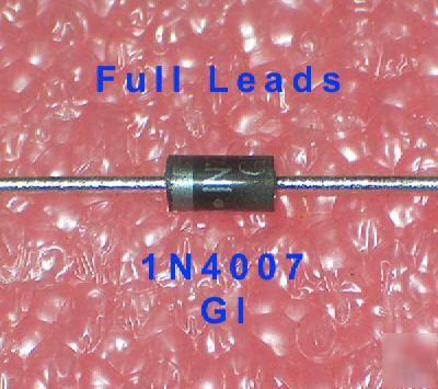 20 pcs gi diode 1N4007 1 amp 1,000 volts full leads