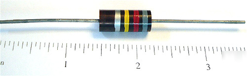 Allen bradley carbon comp resistors 2W 820K ohm 10% (5)