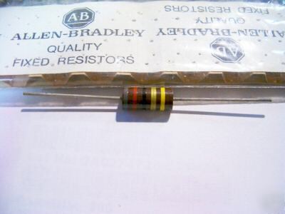 Lot of 10- allen bradley 82 ohm, 2 watt 5% resistors cc