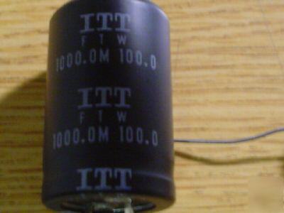 New 10PCS itt 100V 1000UF snap-in capacitors 