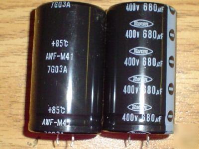 New 5PCS 400V 680UF marcon snap-in capacitors 