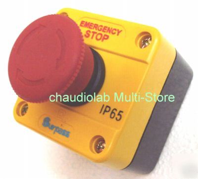 New hq emergency stop pushbutton control station #0910