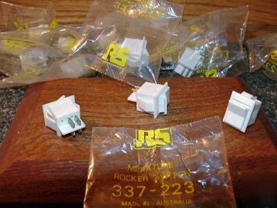 Rs minature rocker switches 337-223 10 bagged