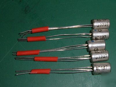 5X AC187 npn germanium transistors