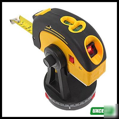 Laser level measuring tape with tr rotatory base