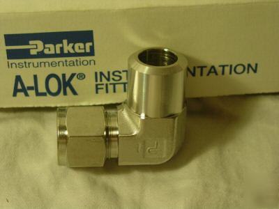 Parker alock p/n 8 - 1/2 ZELW2-ss 90 degree elbow 
