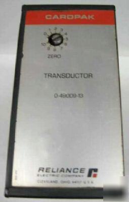 Reliance electric cardpak transductor 0-49009-13