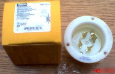 Hubbell HBL2725 L15-30P 30 amp 250 v 3 ø flanged inlet