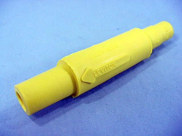 10 leviton yellow cam plug sleeves 15 series 15SDF-48Y
