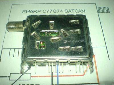 Sharp microwave satellite tuner 10GHZ x-band satcan atv