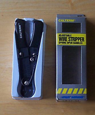 New adjustable wire stripper spring open handles