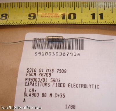 New lot 321 fixed ele capacitors p/n: M39003/01 5603