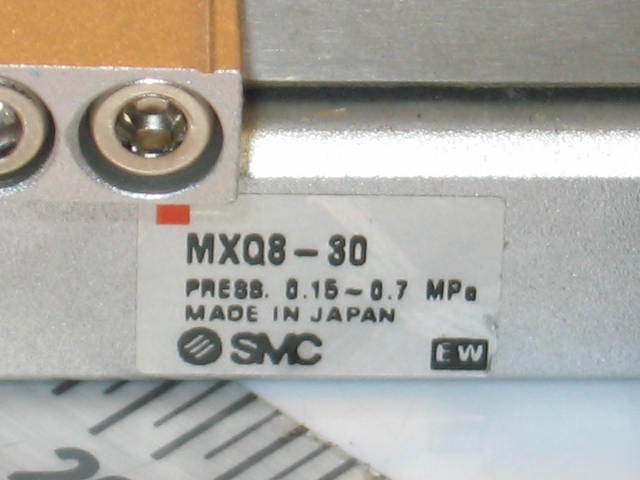 Smc pneumatic air linear table slide MXQ8-30 w/adjuster