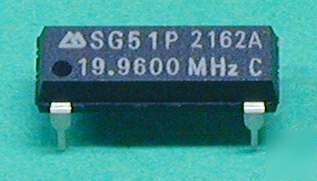 19.96 mhz crystal oscillator, 14-pin-dip, lot of 10