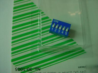 5 position dip switch,solder terminal ( qty 2 ea )
