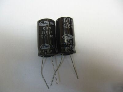 50PCS electrolytic capacitors 330UF , 100V , 20%