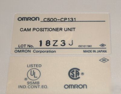 New omron C500-CP131 cam positioner unit 