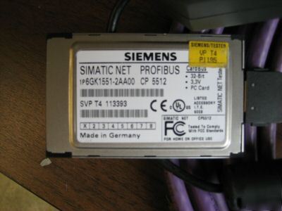 Siemens simatic net profibus CP5512 + mpi adapter