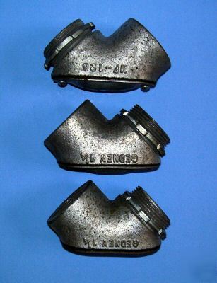 1-1/4-inch male/female 90-deg. conduit corner adapters