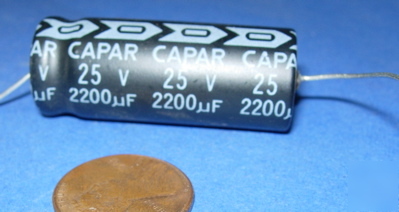 Axial electrolytic cap 2200UF 25V