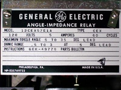 General electric 12CEX57E1A CEX57E1A 57E1A relay ge