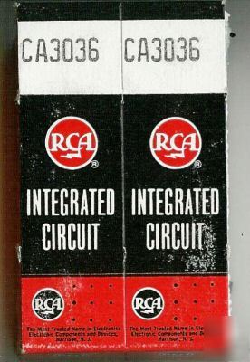 Lot of 2 rca CA3036 nos to-5 gold legs 1967 made