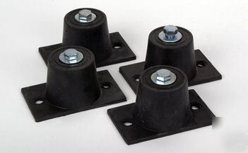 Rubber bolt down isolation mounts - phase converter