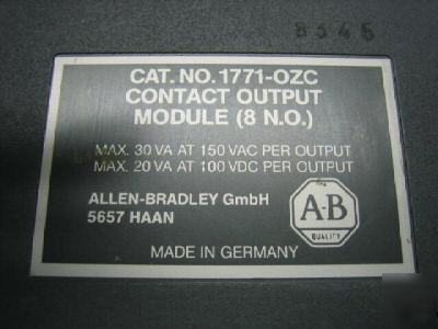 Ab allen bradley 1771-ozc 1771OZC contact output module