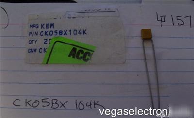 CK05BX104K multi-layer film capacitors CK05 kemet