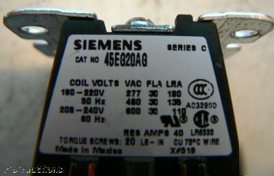 Siemens definite purpose 42EG20AG 