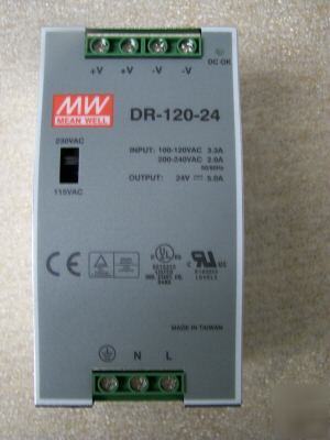 Mean WELL120W single output supply industrial din rail 